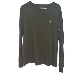 Polo by Ralph Lauren Olive Crew Neck Shirt